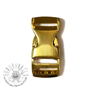 Fibbia a tre denti in metallo 25 mm gold