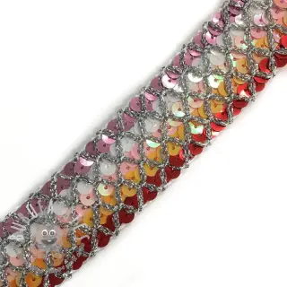 Nastro Sequin MULTI red