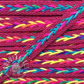 Cordoncino intrecciato in poliestere NEON fuchsia