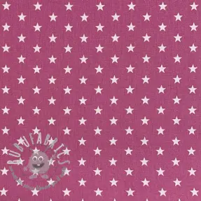 Tessuto di cotone Petit stars mauve