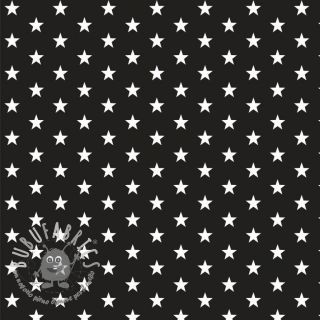 Tessuto di cotone Petit stars black