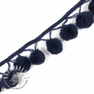 Bordatura con pompon MEGA dark blue