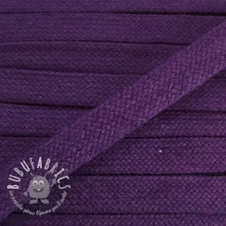 Cordino di cotone piatto 15 mm purple