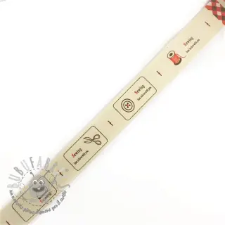 Nastro di cotone Label sewing love