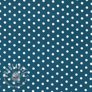 Tessuto di cotone Dots indigo