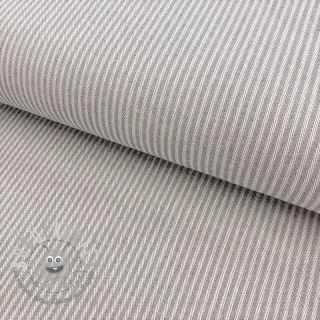 Tessuto decorativo DOBBY Colored stripe grey