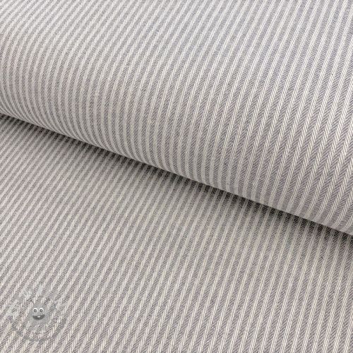 Tessuto decorativo DOBBY Colored stripe grey