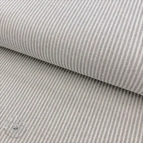 Tessuto decorativo DOBBY Colored stripe grey