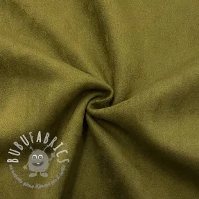 Tessuto scamosciato stretch army green