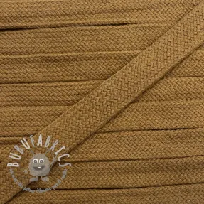 Cordino di cotone piatto 13 mm brown