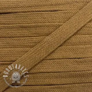 Cordino di cotone piatto 13 mm brown