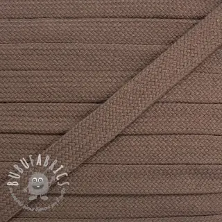 Cordino di cotone piatto 13 mm mauve