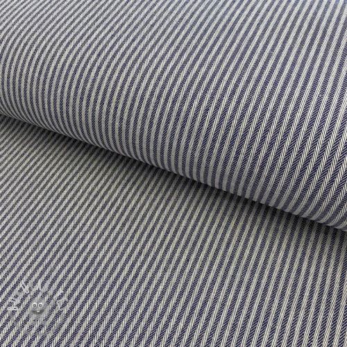 Tessuto decorativo DOBBY Colored stripe navy blue
