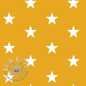 Tessuto di cotone Stars yellow