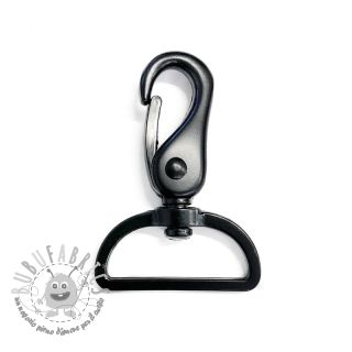 Moschettone in metallo 40 mm black