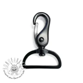 Moschettone in metallo 40 mm black