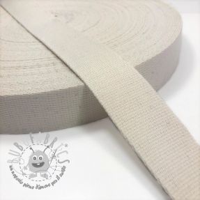 Cinghia in cotone 4 cm off white