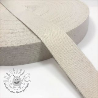 Cinghia in cotone 4 cm off white