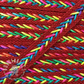 Cordoncino intrecciato in poliestere NEON red