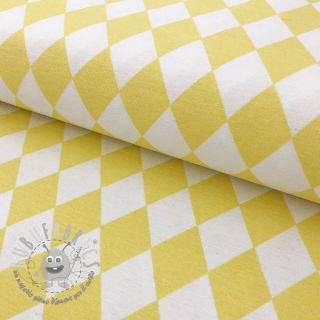 Tessuto decorativo Diamonds pastel yellow