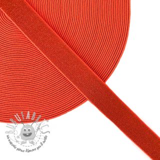Elastico liscio 2,5 cm glitter neon orange
