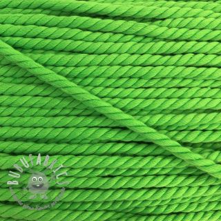 Cordino di cotone ritorto 5 mm neon green