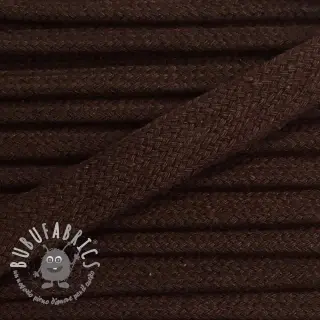 Cordino di cotone piatto 13 mm brown