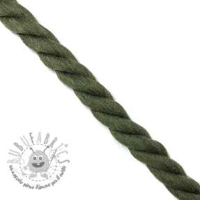 Cordino di cotone ritorto 2,5 cm army