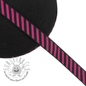 Elastico liscio 2,5 cm Diagonal fuchsia