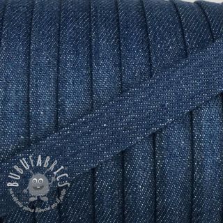 Cordino di cotone piatto 15 mm Denim blue