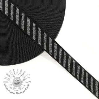 Elastico liscio 2,5 cm Diagonal dark grey