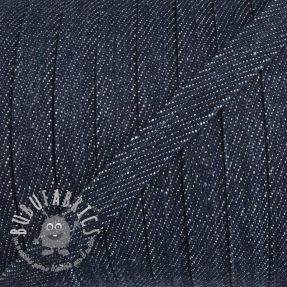 Cordino di cotone piatto 10 mm Denim navy