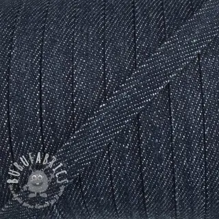 Cordino di cotone piatto 10 mm Denim navy