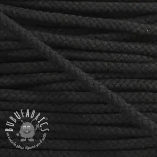 Cordino di cotone 8 mm black