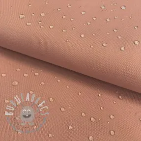 Tessuto antipioggia con trattamento idrofobo old blush