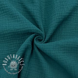 Mussola/Doppia garza dark cyan