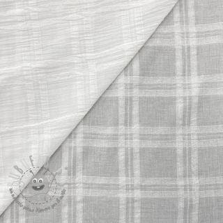 Tessuto di cotone DOBBY Check big white