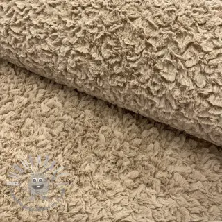 Pelliccia sintetica Curly beige