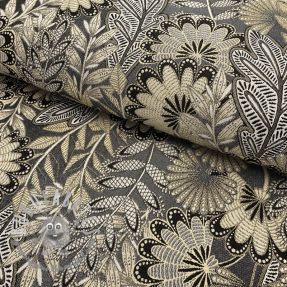 Tessuto decorativo jacquard Boho leaves