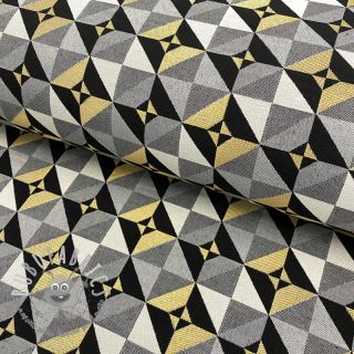 Tessuto decorativo jacquard Diamond cube luxury
