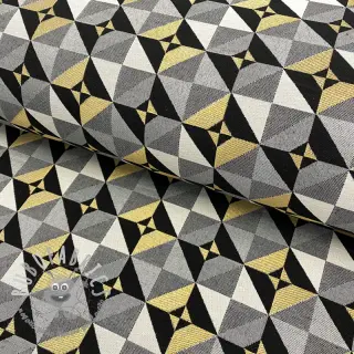 Tessuto decorativo jacquard Diamond cube luxury