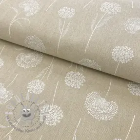 Tessuto decorativo Linenlook Elegant dandelion natural