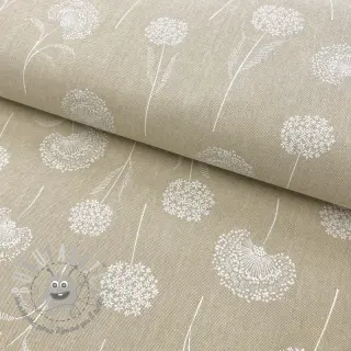 Tessuto decorativo Linenlook Elegant dandelion natural