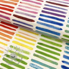 Tessuto decorativo premium Colorful rainbow stripe