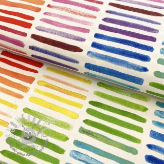 Tessuto decorativo premium Colorful rainbow stripe