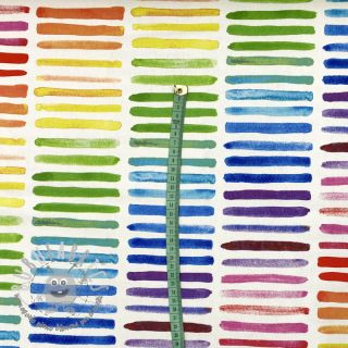 Tessuto decorativo premium Colorful rainbow stripe