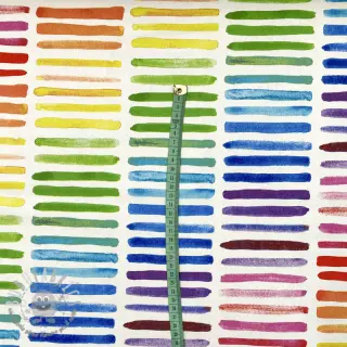 Tessuto decorativo premium Colorful rainbow stripe