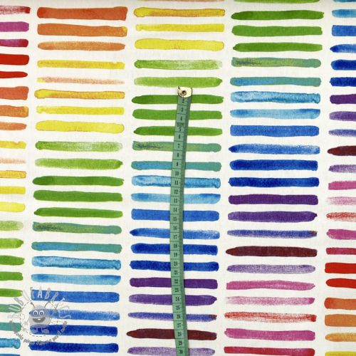 Tessuto decorativo premium Colorful rainbow stripe