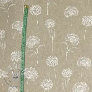 Tessuto decorativo Linenlook Elegant dandelion natural