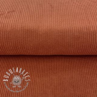 Velluto a coste terracotta